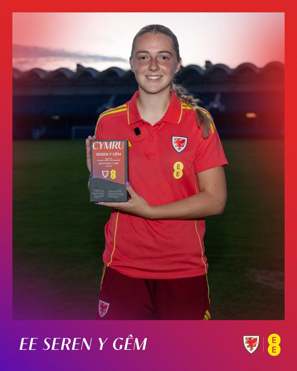 Cymru's tweet photo. Your @EE Player of the Match in her first Cymru appearance since May 2025 👏 https://t.co/bDEuR7kHNL