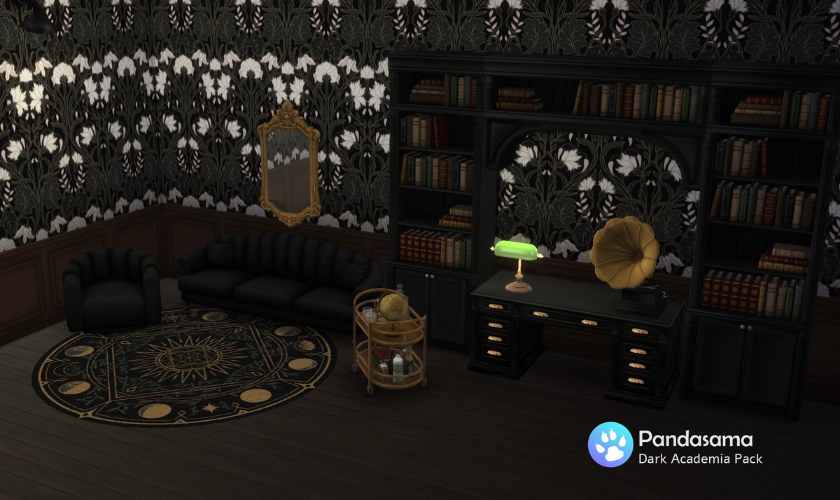 PandaSamaSims4's tweet photo. Public Release: June 26th 2026
Create your ultimate brooding study nook with the 12 piece Dark Academia CC pack.
https://t.co/Vg6GyBR9Xy
#sims4cc #sims4Mods https://t.co/ZCPJ0pPh1N