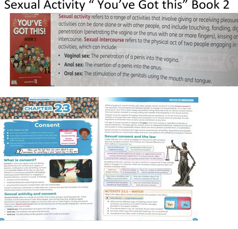 MaryCreedon4's tweet photo. @ParentsrightsA @cpbyrne @NiamhLanes @rtewatch @GovIE @NormaFoleyTD1 @DCU @rte I stand over all I said in  my video interview .. the DCU graphic sexual materials and activities which we as SPHE  teachers were shown  WERE to be used in the classroom . THe TRUTH of this cannot be denied and I absolutely refute that my video was a misrepresentation . https://t.co/meRciXYG3Q