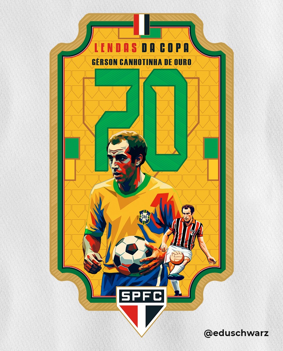 eduschwarz_'s tweet photo. 1958, 1962 e 1970: anos que eternizaram jogadores do São Paulo FC entre os campeões do mundo pela Seleção Brasileira. Uma homenagem em forma de patch para celebrar esse legado que atravessa gerações. 🏆⭐ https://t.co/2QctIKKNlZ