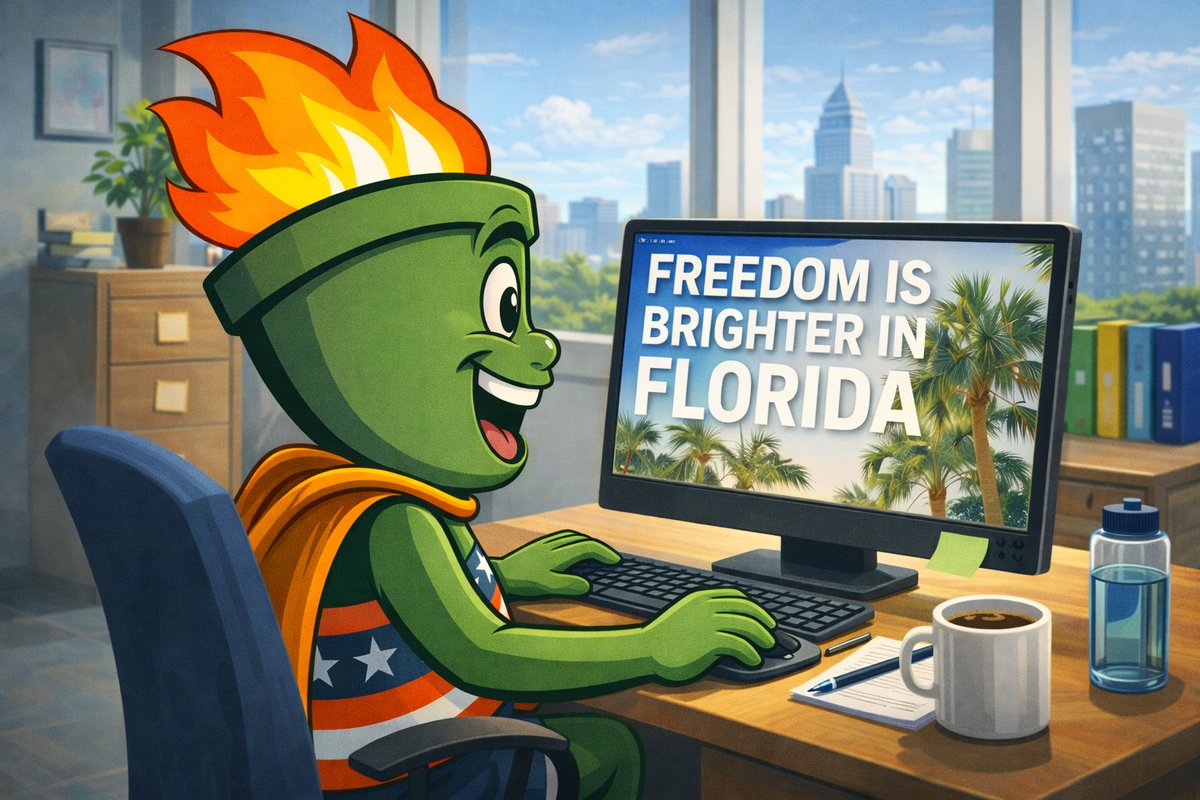 AFPFlorida's tweet photo. Torchy is on the clock and still making time to check out the website. 

Take a quick break and see what’s happening in Florida:
https://t.co/cDDVUmCJiP
@AFPhq https://t.co/xmDWvUm88K