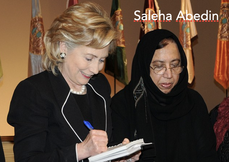 JGuandolo54271's tweet photo. Hillary Clinton opened the door to terrorists inside the White House.  Working with many Muslim Brotherhood groups including MPAC (Muslim Public Affairs Council), as well as Al Qaeda entities like American Muslim Council whose founder, Abdurahman Alamoudi, was close to the Clintons and convicted in 2004 because he was the largest fundraiser for Al Qaeda in North America.  Mr and Mrs Clinton are also very close to Huma Abedin and her family who are MB and have close ties to Al Qaeda.  Huma's mom, Saleha Abedin, is a board member of Islamic Council for Dawa and Relief, a part of the designated terrorist organization Union for Good founded by Hamas/MB global legal scholar Yusuf Qaradawi (now deceased).  We knew this 30 YEARS AGO.  This might explain why Bill Clinton never killed Osama bin Laden when he had several chances. #ShariaKills