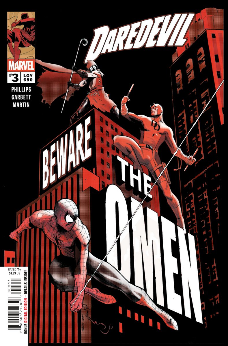 manwithoutfear's tweet photo. Daredevil #3 Preview!
By Phillips, Garbett, Martin, and Maher
Covers by Garbett; Diaz, Mayer, Hesli; Lozano; Opena, Menon; Susilo; Mack (Marvel TV)

https://t.co/UECvITRs5n https://t.co/hiR3YsQ2rY
