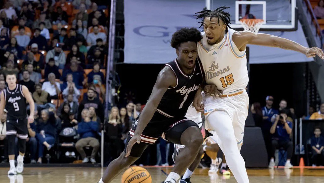 nmstatembbnews's tweet photo. Despite UTEP leaving Conference USA to join the Mountain West, the Aggies and Miners will continue to face each other twice a season‼️
(Photo courtesy @NMStateAggies)
#AggieUp | #NoLimitsOnUs | #TeamFamilyBelieve | @nmsu | @NMStateMBB https://t.co/Ojf7lYHZu0