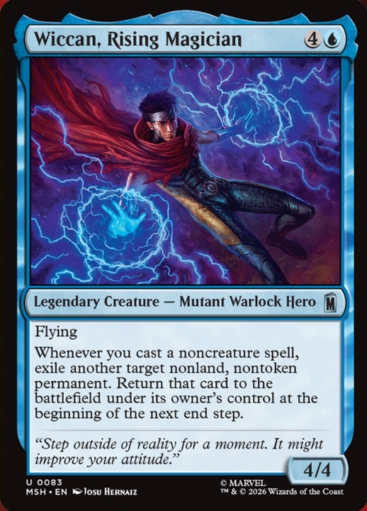 MTG x MARVEL】 飛行 あなたがクリ一チャ一でない呪文1つを唱えるたび