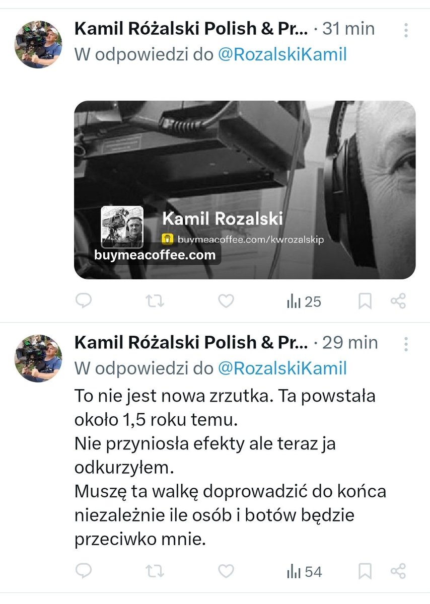 Wiktonitro's tweet photo. No i cyk, zgodnie z prognozami, front sentymentalno-agresywny eskalował w stronę nowej zbiórki @RozalskiKamil. On co prawda mówi, ze to nie jest nowa zrzutka, ale sądząc z tego, ze do tej pory Kozi Baron kłamał zawsze, wszystkim, we wszystkim i wszedzie, śmiem wątpić. https://t.co/e7B1vT5kRP
