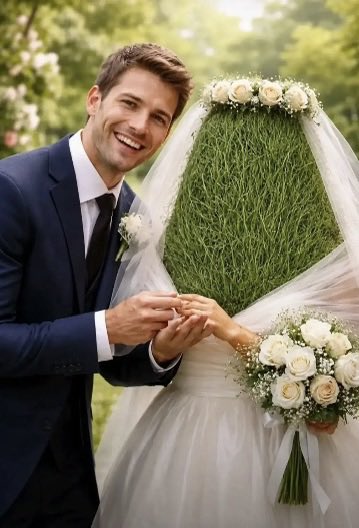 RockInMyLawn's tweet photo. bro married his lawn and we respect that. https://t.co/TXqoDzMYMc