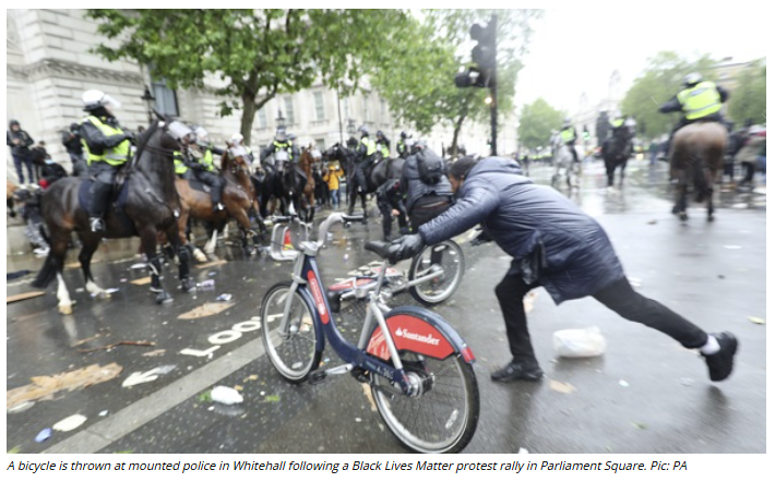TRobinsonNewEra's tweet photo. George Fentanyl Floyd dies of an overdose in the USA, England takes the knee and police get bottles, bricks and bicycles thrown at them.

A young lad in Southampton gets caught up in moment of justified collective anger after Henry Nowak was stabbed 6 times and left to die after Police enacted their anti-white DEI policies during his false arrest for "muh racism".

The young lad throws a traffic cone, apparently it doesn't even hit the police, he gets 3-5 years imprisonment?

I don't remember hearing of an arrest for the person who threw a bicycle at a mounted police officer in London back in 2020 when 14 police officers were injured during a riot?

Maybe I'm wrong?

Maybe the person who did it didn't get the attention of the media to report on it like this cone throwing bad boy?

What an absolute fucking joke of a country we live in.

#TwoTierPolicing