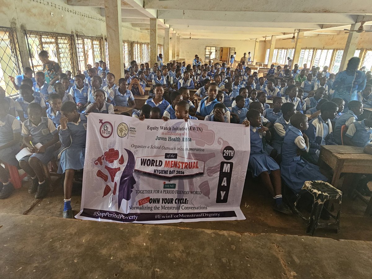Equity_Watch1's tweet photo. ovulation, and menstrual hygiene management. The session created a safe and supportive space, empowering the girls to better understand their bodies and manage their menstrual health with dignity.
240 sanitary pads were distributed to the students. https://t.co/r6IjU9kXQY