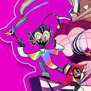GemJennz's tweet photo. Not making Baxter trans and then accidentally making Husk trans just to immedietly take it back im crine bro. They said "u have sallie-may HAPPY PRIDE dont ask for any more trans characters WE LOVE GAYS" https://t.co/7DfDtyWmmd