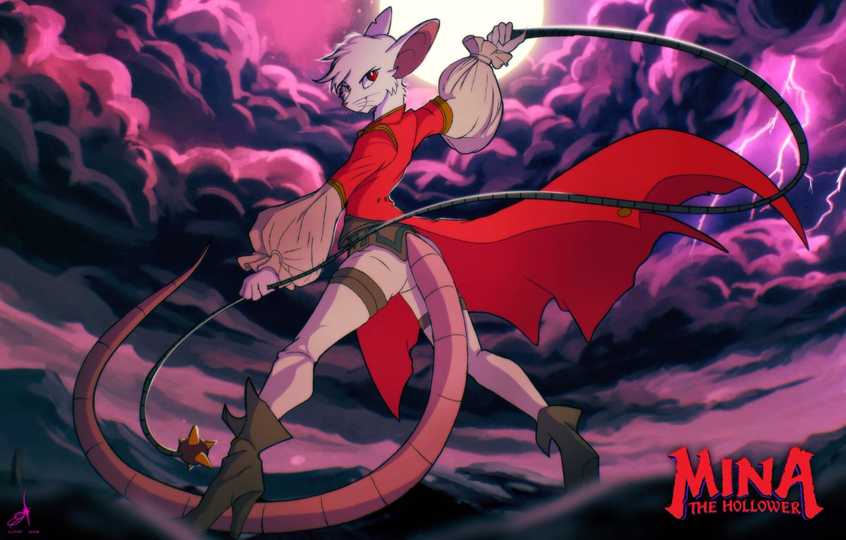 ZidaneMina's tweet photo. Mina the Hollower in my style (Had to give her some pants). This reminds me somewhat to Castlevania, which i know the game takes some inspiration from.

#minathehollower #mina_the_hollower #yachclubgames #rodent #anthro #fanart #videogame #art #artwork #videogamefanart #artwork https://t.co/6rBkHo7BnD