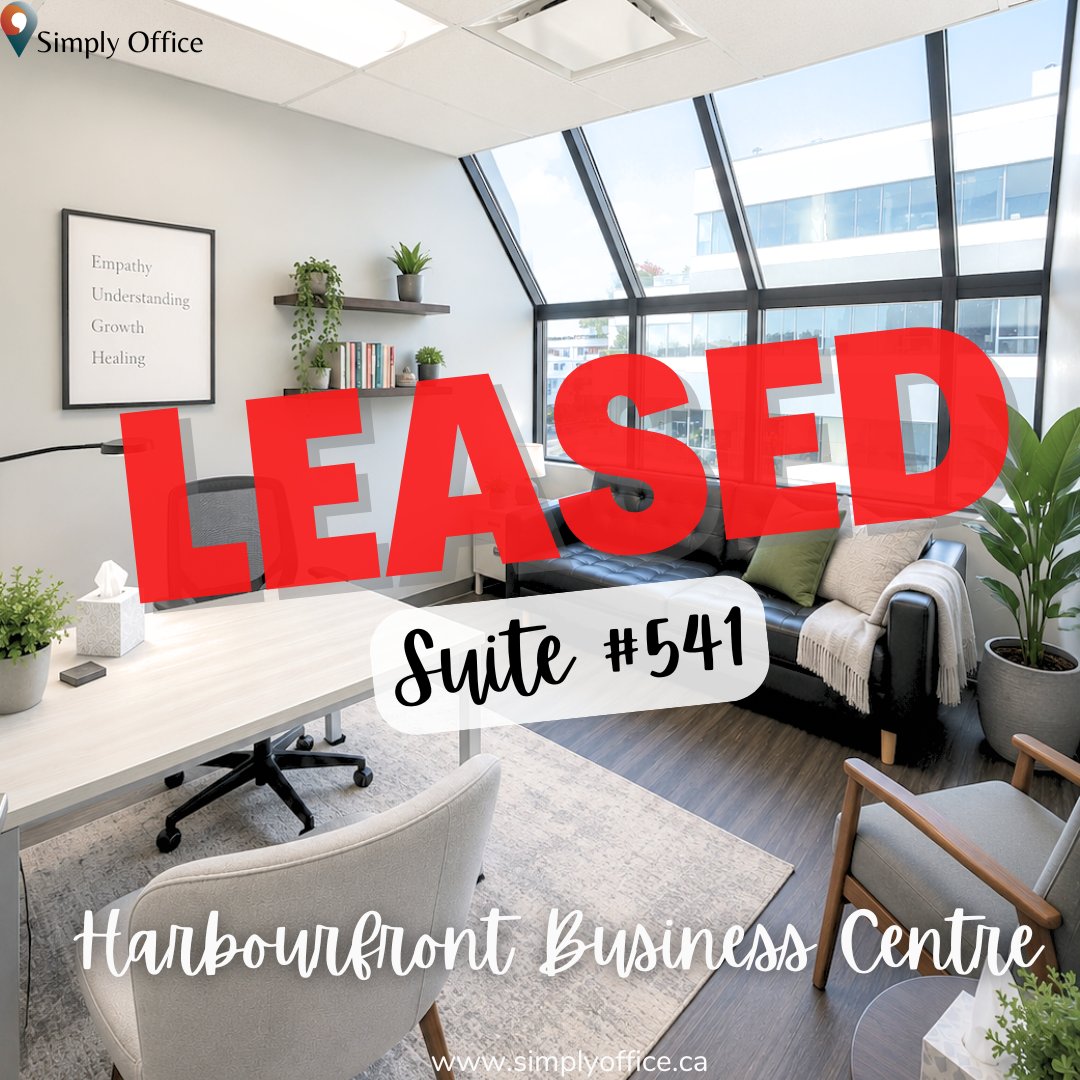 SimplyOfficeVan's tweet photo. Happy Friday!

We are excited to share that Suite 541 at our Harbourfront Business Centre has a new tenant, adding fresh energy to our Simply Office community. Come be part of the excitement!
.
.
#OfficesForLease #OceanViews #SimplyOffice #Vancouver #LowerLonsdale https://t.co/rXLjUxqp85