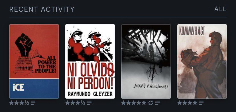 jasonachristian's tweet photo. Last 4 watched https://t.co/LCQSdCnPmK