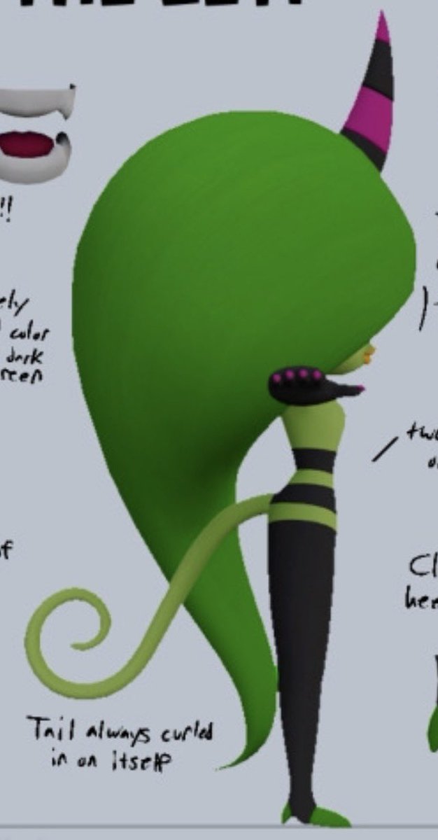 Deadlysixrule's tweet photo. Zazz and Zeena Lower half pattern
Horn color
Zazz: Light purple
Zeena: Pink
Tail’s
Zazz:
Zazz: Zig Zag tail
Zeena: curled
Toe and Heel color:
Zazz: Purple
Zeena: Vibrant green (it’s like a darker shade of green)
Nail color:
Zazz: Purple
Zeena: Pink https://t.co/YNbu7moCVp