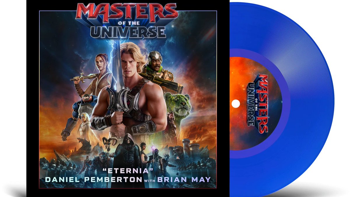 thehdroom's tweet photo. Masters Of The Universe (End Credits)/Eternia - Double A Side 7" - The Darkness W/ Brian May &amp; Daniel Pemberton - Cobalt Vinyl (yes, that Brian May) pre-order at Lakeshore Records:
https://t.co/c4UbFnPEve

It will ship this Fall https://t.co/7zeEmVIURu