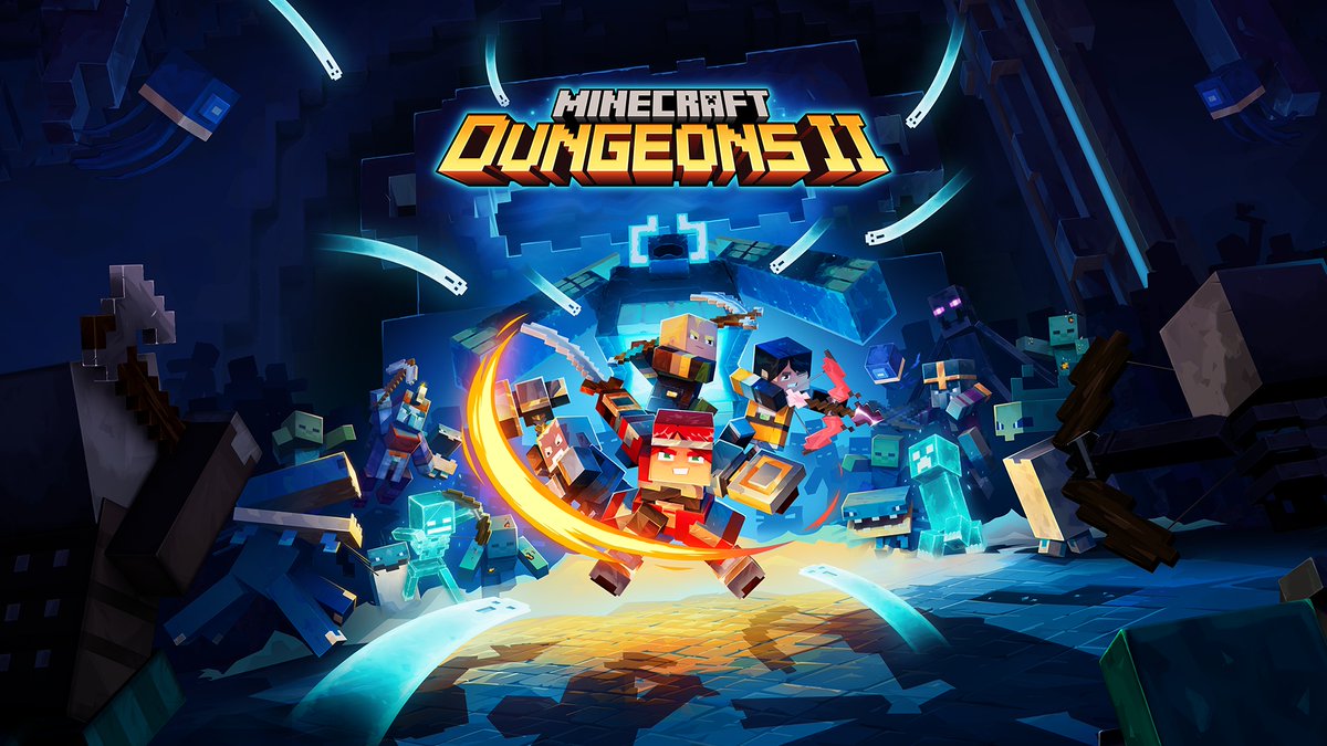 gematsu's tweet photo. Minecraft Dungeons II launches September 29 https://t.co/P6FmN0Oqgd https://t.co/4Yqv39my7N