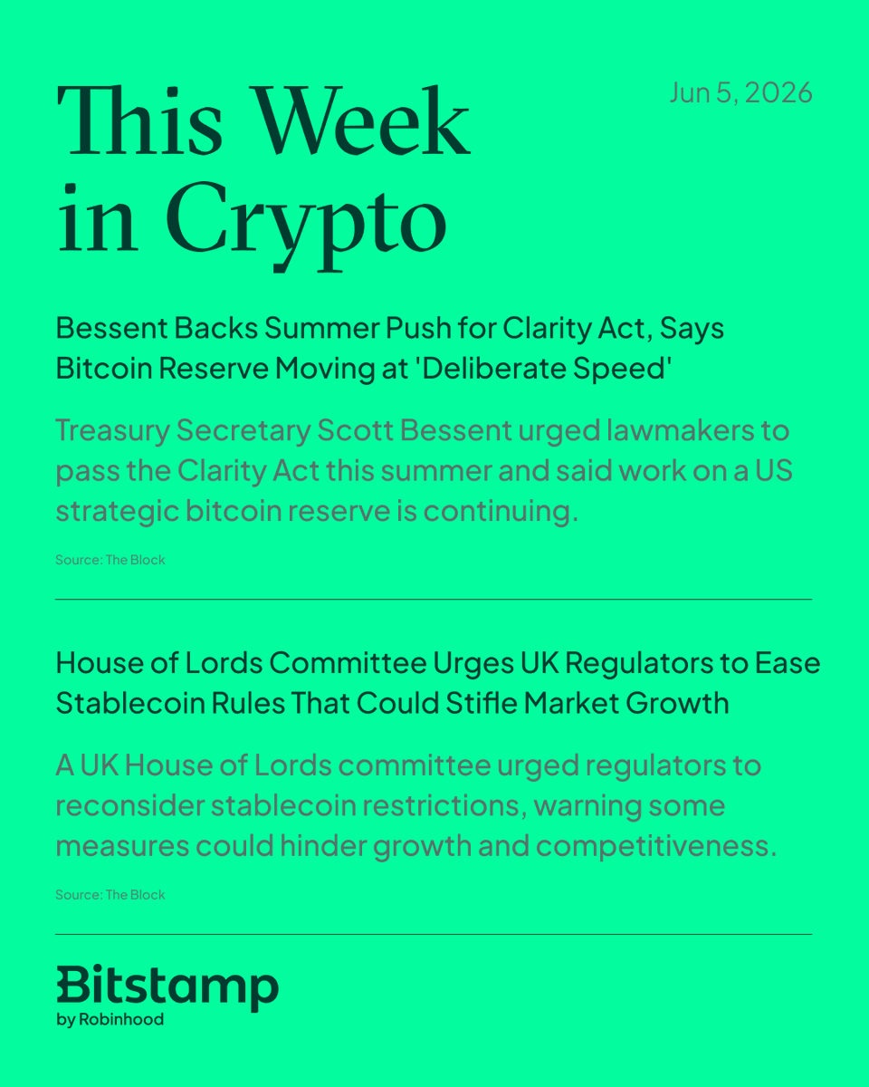 Bitstamp's tweet photo. Hello, June. #ThisWeekInCrypto https://t.co/E8T5TCGiUF