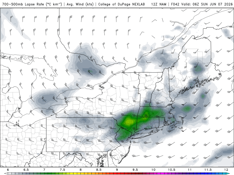 ericfisher's tweet photo. IMO best chance of some storms for us tomorrow will actually be after sunset/overnight

Mid-level lapse rates are best then and we'll still be hot/muggy in the overnight. Could definitely use the rain...and much more enjoyable at night! Fingers crossed https://t.co/QW1avhlGdv