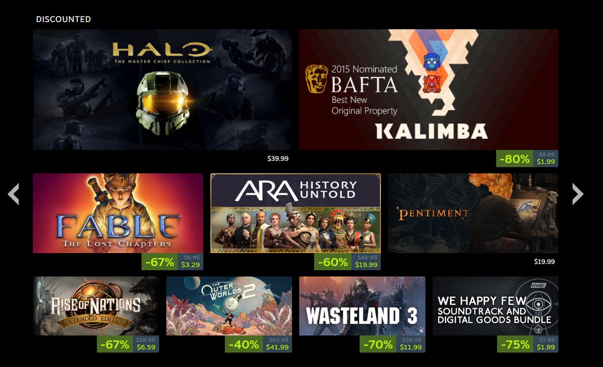 Wario64's tweet photo. Xbox Games Showcase sale on Steam https://t.co/XIkdAkGYHn https://t.co/Q9Ju38lXVw