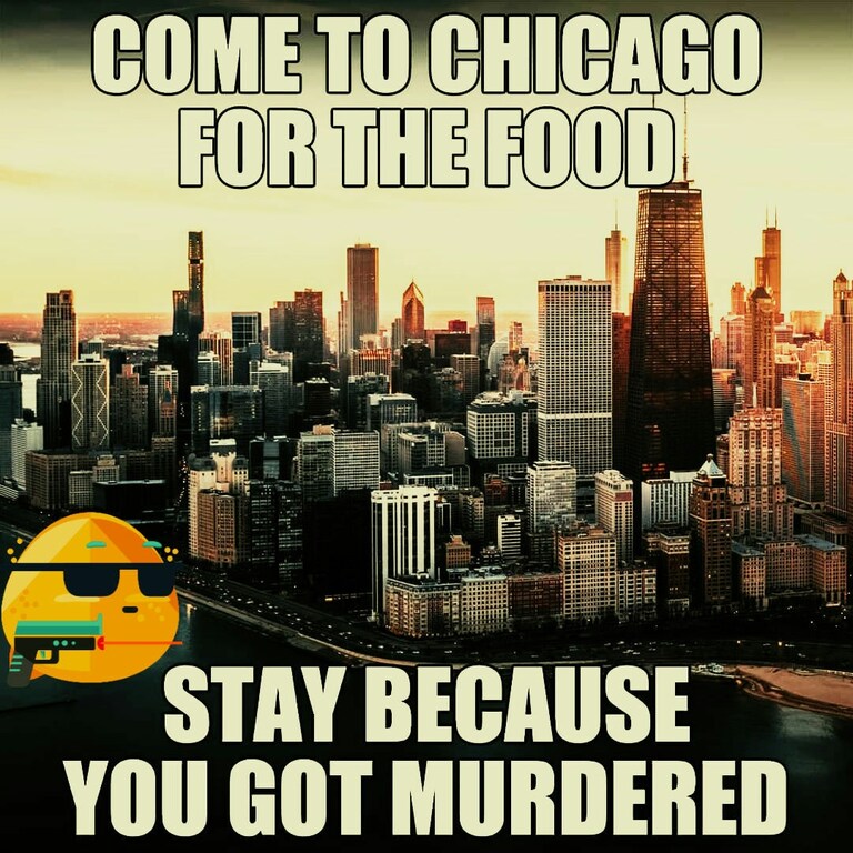 AresUnchained's tweet photo. @EricLDaugh WISE CHOICE!
#Shitcago is a festering pus filled wound in the Earth. https://t.co/bSazj8fDJS