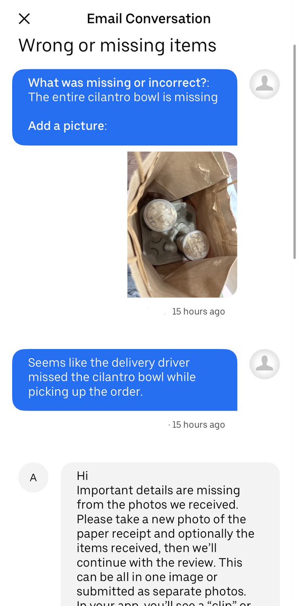 isabat09's tweet photo. @Uber_Support @Uber_Canada Absolutely disappointed ! My order never arrived, &amp; the support representative closed my ticket without offering any help or resolution. Charging customers for orders they nvr receive and thn ignoring them is unacceptable. Terrible customer experience. https://t.co/XRk8TT2dKX