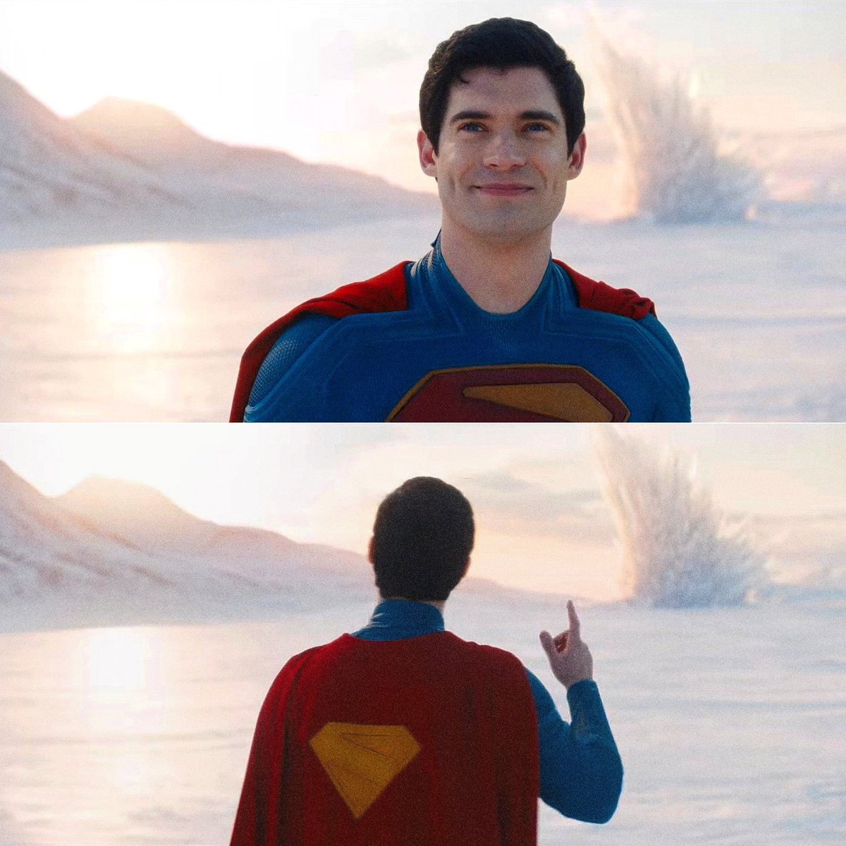 Rebel0fReality's tweet photo. The one major reason I don’t care all too much whether Superman’s suit changes all that much in Man of Tomorrow. It’s near perfect, and David Corenswet fills it in very well. As long as it’s colorful, form fitting, and compliments the actor well? I’ll be okay. https://t.co/4HuhjbB5Or