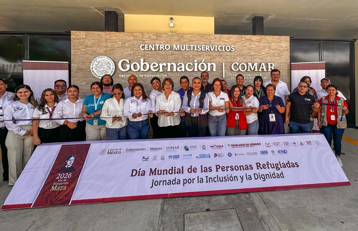 comar_sg's tweet photo. En el #CMS #Tapachula llevamos a cabo la Feria Lúdica, como parte de las actividades de la Jornada Semanal por los Derechos de las y los #NNAs e inclusión a la #educación, en el marco del Día Mundial de las Personas Refugiadas.
@SEGOB_mx @xade_mm https://t.co/reRb9RM0fK