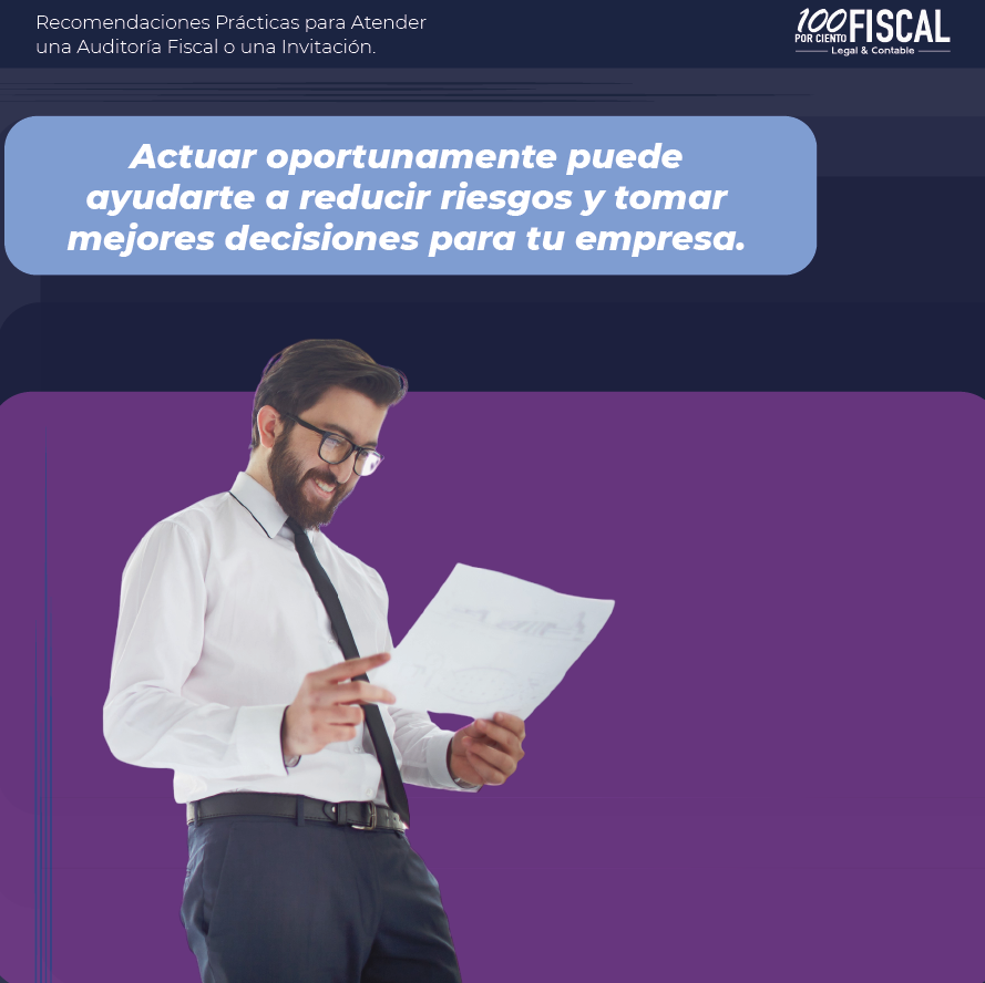 100Fiscal's tweet photo. Amigo #Contador, #Fiscalista o #Empresario,  muchos empresarios creen que los problemas fiscales comienzan cuando reciben una #auditoríafiscal.

📞 ¿Tienes dudas sobre tu situación fiscal? Estamos para ayudarte. https://t.co/B4Ba9IlEYx