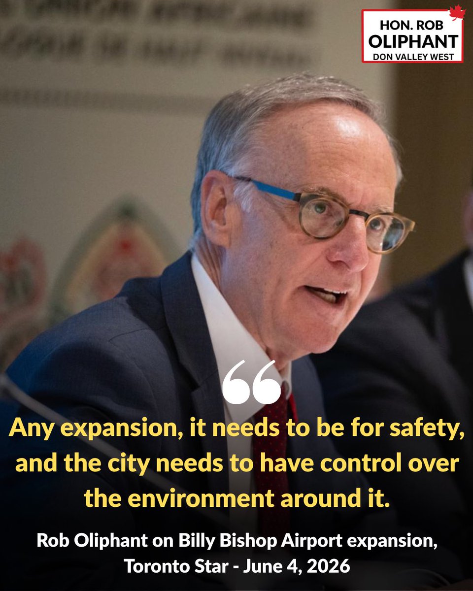 Rob_Oliphant's tweet photo. Simply put: there are too many unknowns to make an informed decision on an expansion of Billy Bishop.

Before considering expansion, we will need a clear, evidence-based business case; comprehensive consultations with the people of Toronto; and guaranteed protection of the surrounding environment. 

With declining ridership at Billy Bishop, expanding Toronto Pearson through Pearson LIFT makes more sense than the current Billy Bishop proposal.