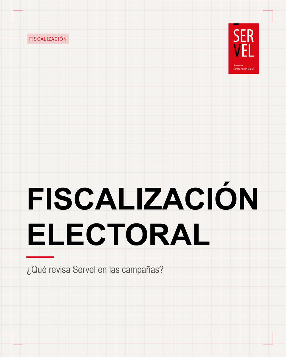 ServelChile's tweet photo. El Servel supervisa los ingresos y gastos de campañas, revisa las rendiciones de cuentas y monitorea el uso de recursos. Ante irregularidades, puede aplicar sanciones conforme a la normativa vigente. 

#Servel #ServicioElectoral #Fiscalización https://t.co/1KwQlUJo8l