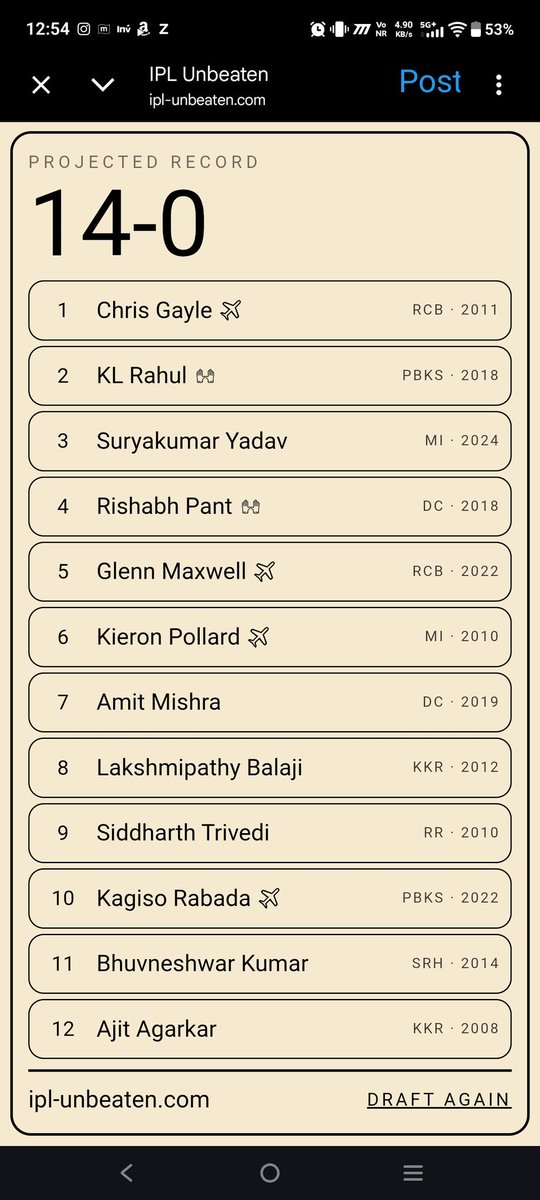GiroudSZN's tweet photo. @S_Agarwal0402 Might be the most unreliable lot of players after sky barring pollard and Bhuvi 🤣🤣 https://t.co/RGgQXuwJFG