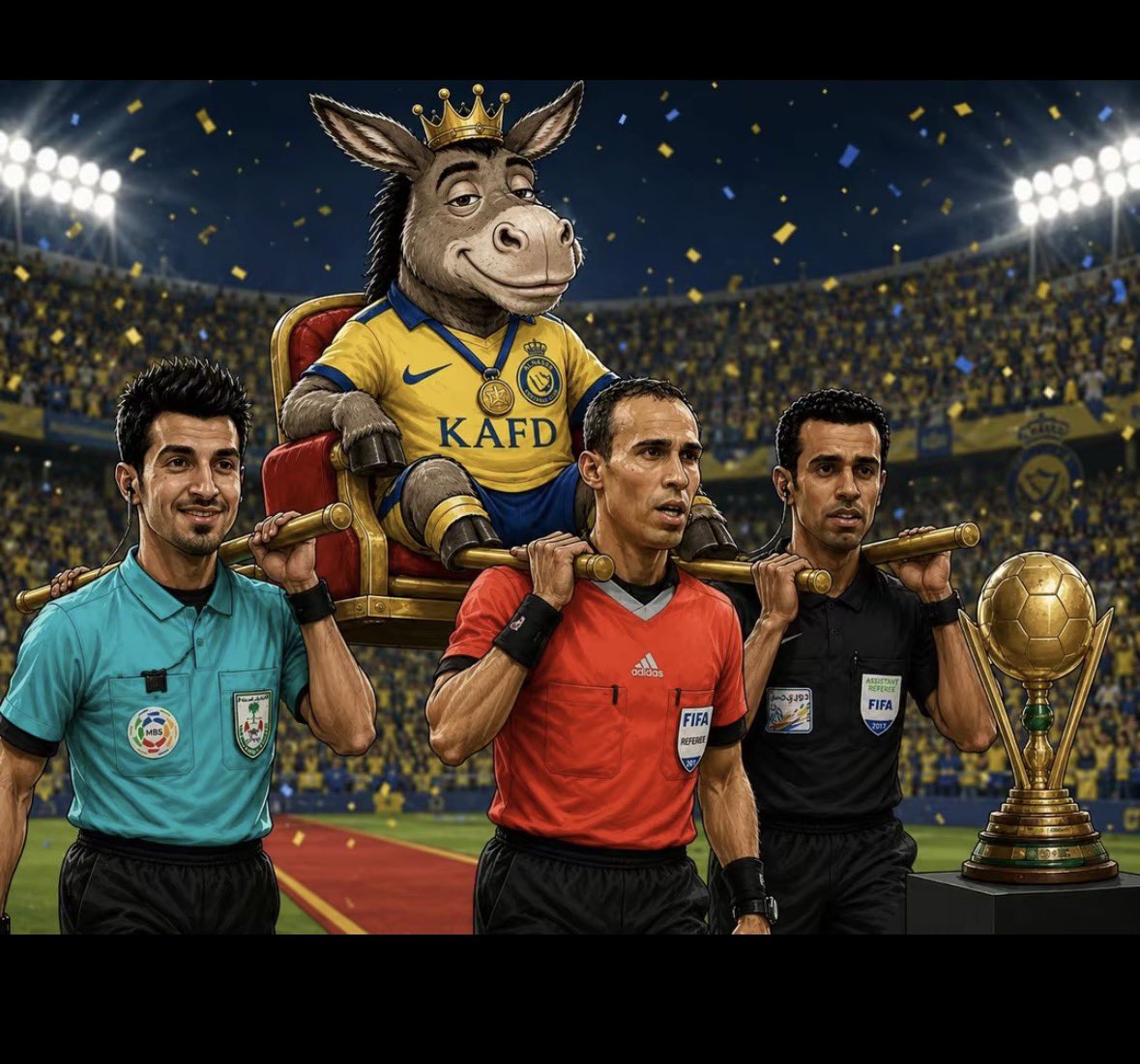 _ENGAHMAD_'s tweet photo. @AZK_SA @aleqtisadiah واخرتها في 5 سنوات بالقوة جاب بطولة وبعد صرف 5 مليار وجايه بالغش والتحكيم المحلي https://t.co/4SwKFTDffO