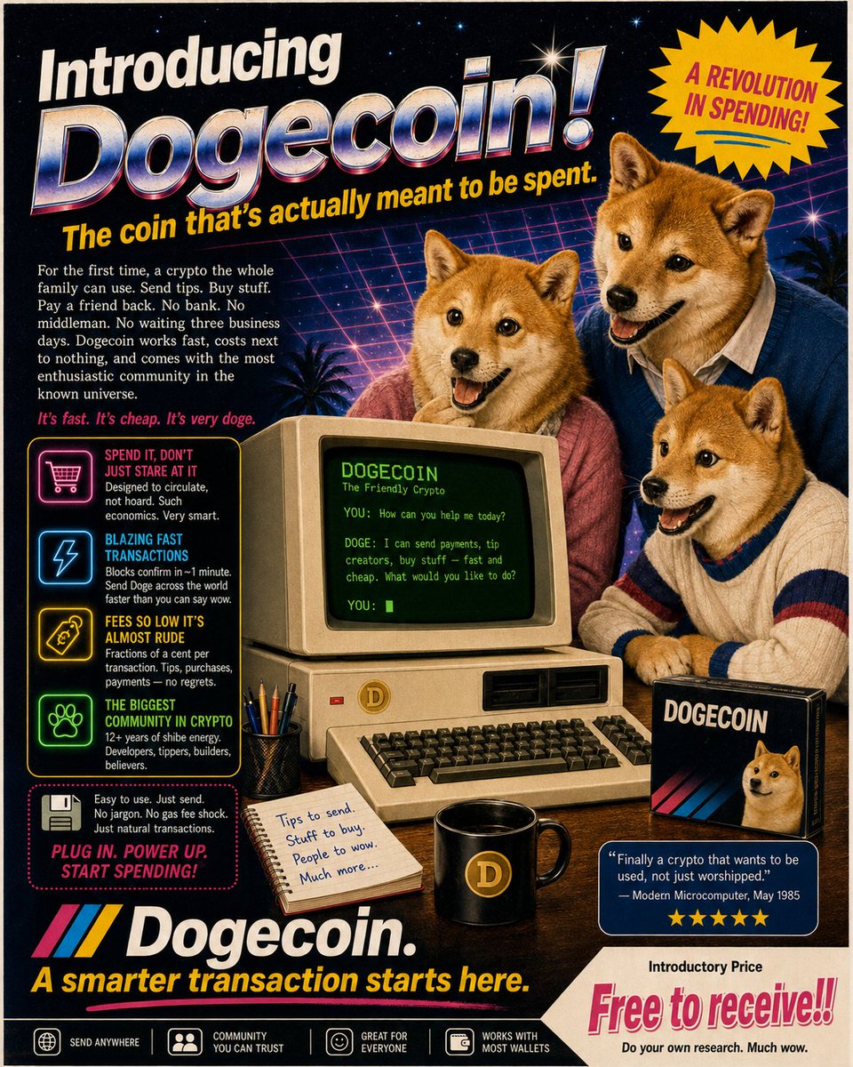 dogecoin's tweet photo. doge would've carried the tech space in 1985 https://t.co/fn4z5UTYBh