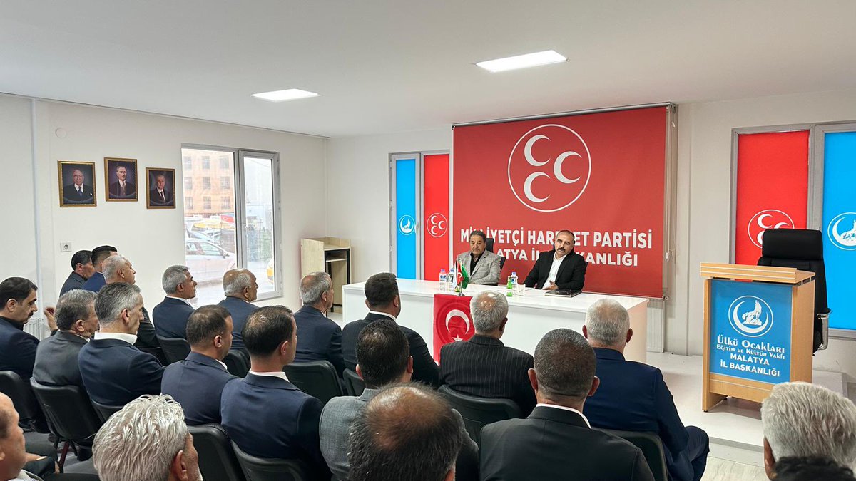turgaysengonul's tweet photo. Milliyetçi Hareket Partisi Malatya İl Başkanlığı olarak yeni atanan yönetim kurulu üyelerimizle ilk toplantımızı Milletvekilimiz Sn. Mehmet Fendoğlu’nun katılımıyla gerçekleştirip gerekli görevlendirmeleri yaptık. 

Liderimizin emirleriyle onun çizdiği yolda Memleketimiz için canla başla çalışmaya başlayacağız. 

Lider, Teşkilat ve Doktirin çizgisinde Lider Ülke Türkiye’ye hizmet etme şiarıyla teşkilatımızın her kademesiyle memleketimize ve milletimize hizmet etmeye devam edeceğiz.

@dbdevletbahceli