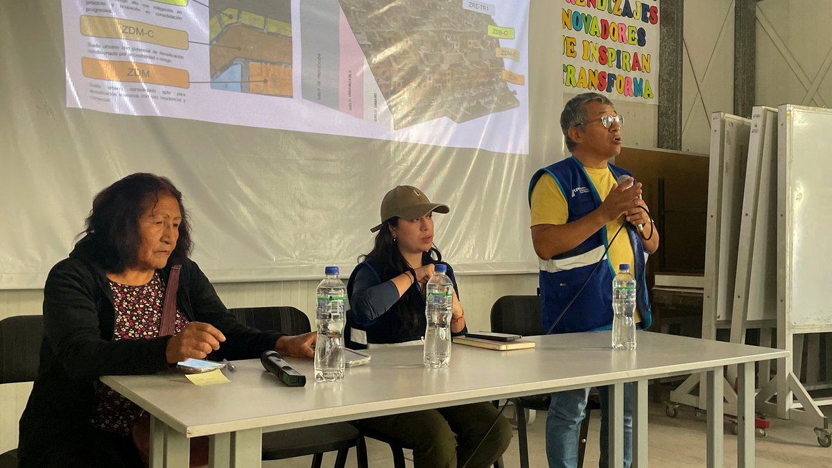 IMP_Lima's tweet photo. Huaycán se integra al futuro de Lima Este

Este 29 de mayo, ante la asistencia de 80 dirigentes de asociaciones de vivienda, el IMP llevó a cabo en la zona de Huaycán, distrito de Ate, el taller informativo sobre el Plan de Desarrollo Urbano de Lima Este.

#PDULimaEste https://t.co/bVbQTyXruH