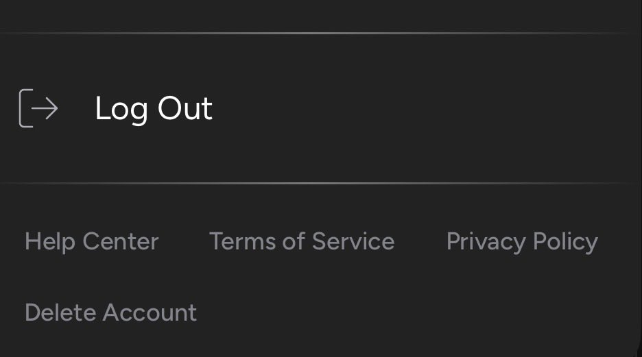 GolfNApp's tweet photo. @OnlyFFRT If you have the most recent update, you can report issues from the profile tab in the app. 

The Help center is located within the three line icon in the top right, under log out. https://t.co/hgfaash4Sn
