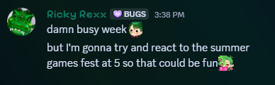 RickyRexx's tweet photo. Gamerrrrrrrrrrrrrrs assemble we reacting to stuff we a reaction channel now but still video game centered? idk we'll see what Big G has in store for us today https://t.co/qAPk6GUurh