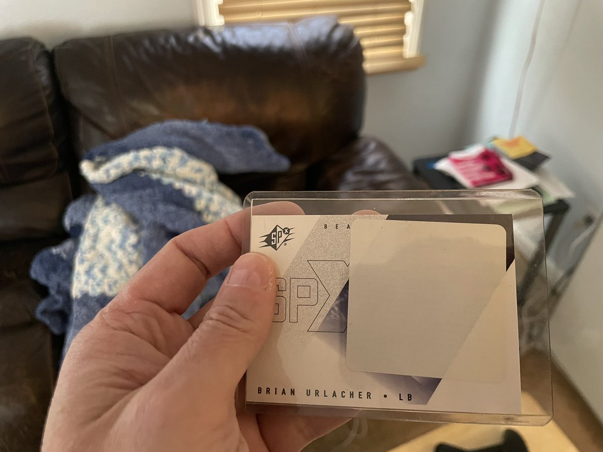 jeff_s74's tweet photo. @UpperDeckSports 
I found this 2000 Brian Urlacher rookie jersey redemption card as I was going through my old cards. I forgot to turn it in apparently. I’m assuming it’s too late lol. https://t.co/VIfVF748yV