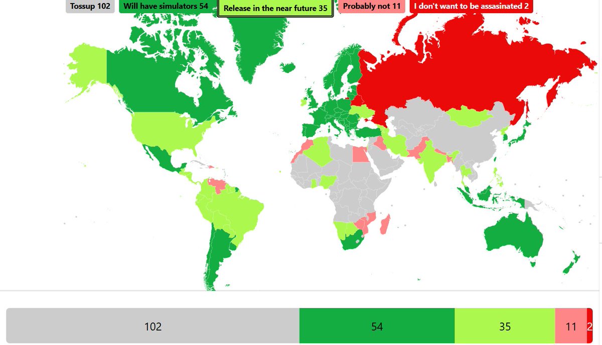 RealAlbanianPat's tweet photo. Electoral simulators for 55 countries across the world will be released soon and 35 countries will be released this summer https://t.co/jViFlmdM2p