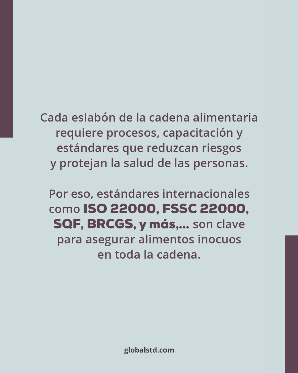 globalstd's tweet photo. 🌍 Día Mundial de la Inocuidad Alimentaria 🍽️

Detrás de cada alimento inocuo hay algo más que procesos… hay compromiso, cuidado y responsabilidad por la vida de las personas.

Porque proteger los alimentos es proteger a las personas. https://t.co/zT1vu4TTEQ