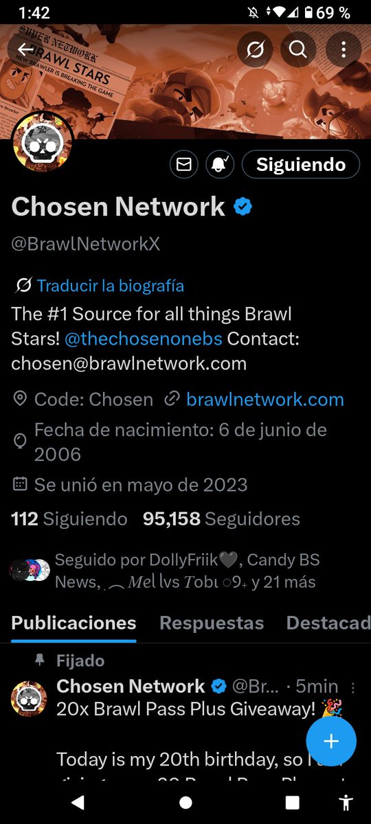 AngelXd37597171's tweet photo. @BrawlNetworkX Ready, he participated thanks for the Brawl Stars news you've brought us 🫂 https://t.co/F5F0tSrWfj