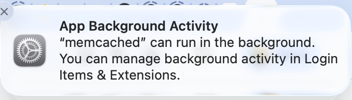taf2's tweet photo. no shit of course i want memcached in the background why the fuck wouldn't i run it in the background unless i'm debugging and -vvv https://t.co/bMbqOFtDHb