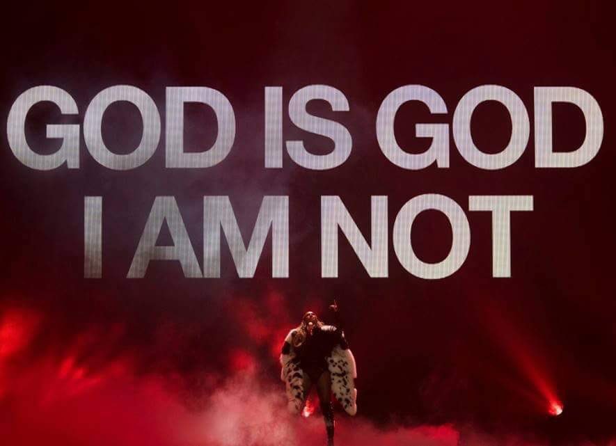 Rickwest_'s tweet photo. “She thinks she’s God” 

Beyoncé: https://t.co/90SCwBGcNl
