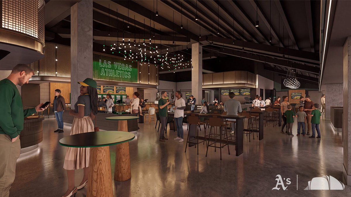 sports8's tweet photo. Las Vegas Athletics ballpark will be the MLB’s best place to go watch a baseball game. The A’s revealing the “Dugout Clubs” #Athletics https://t.co/2po2Uyzd1y