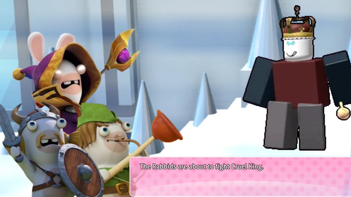 Abraham420New's tweet photo. #RabbidsTakeover be like part 3: Misadventures in #Blocktales
#Rabbids #Roblox https://t.co/ezWwgLHutn