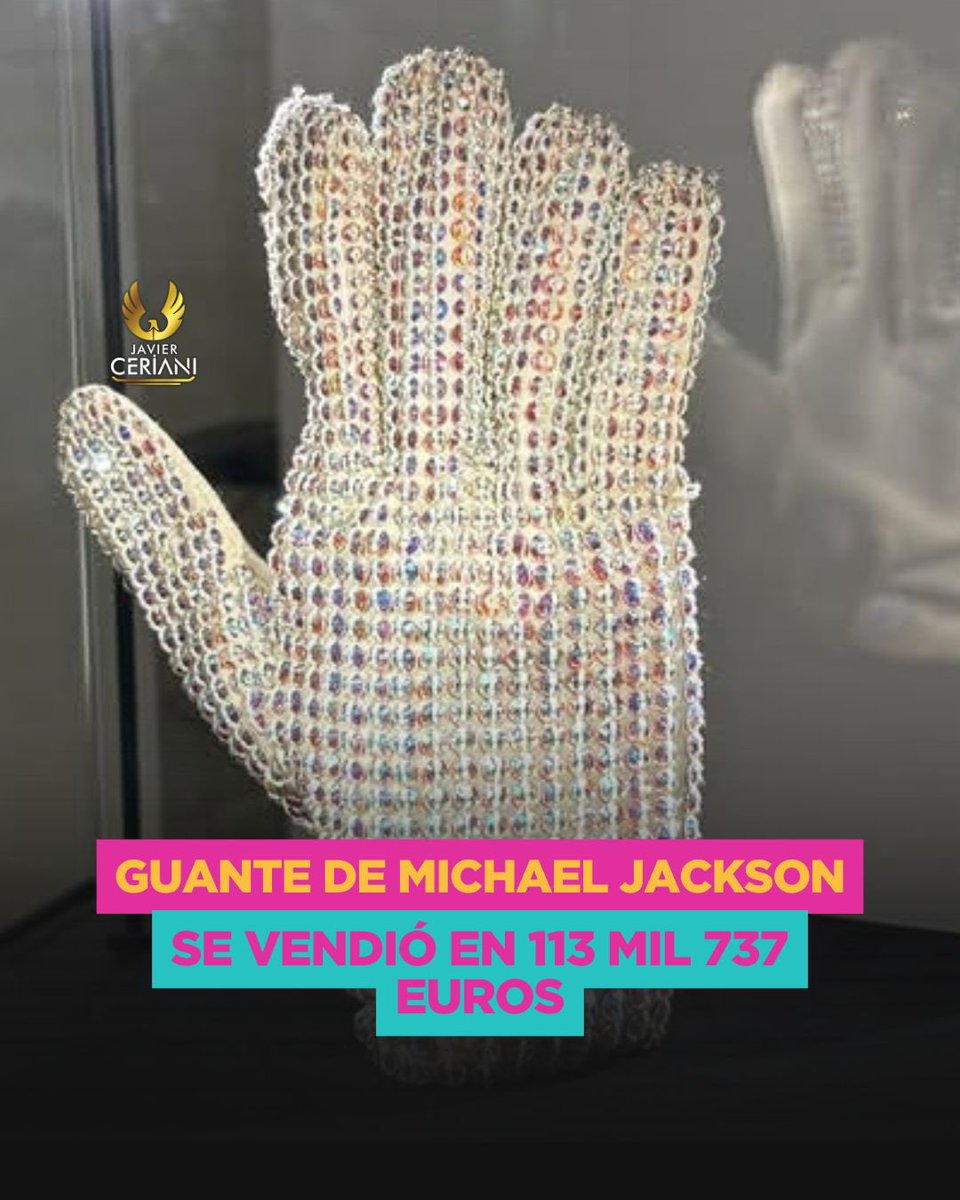 MichaelJacksonスワロフスキー絵 El icónico guante forrado con cristales de Swarovski, usado por