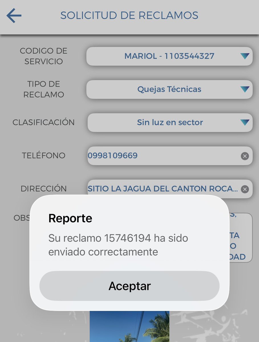 RodriiguezMario's tweet photo. Buenas tardes @servicioscnelep en el sector la Jagua del cantón Rocafuerte, no hay semana que falle la luz. El código de servicio es 1103544327, ya hice el reclamo en la app https://t.co/AJFC2ZE9Mr