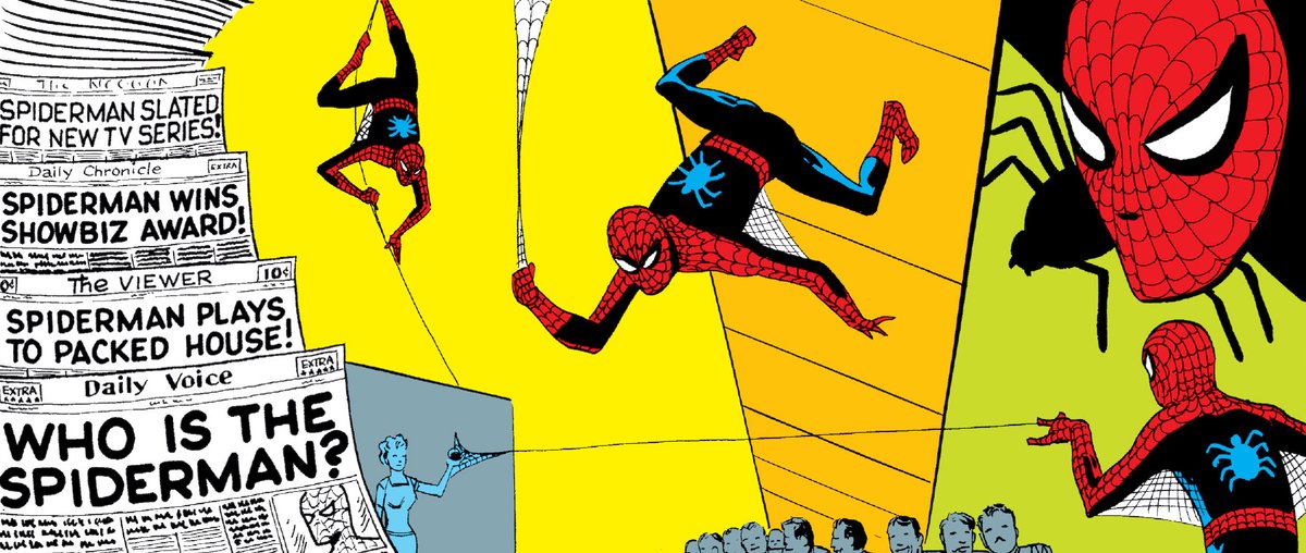 AgentedeMarvel_'s tweet photo. ¡Spider-Man cumple hoy 64 años desde su primera aparición en el ya mítico Amazing Fantasy #15 de Stan Lee y Steve Ditko! https://t.co/N2nThvfqgY