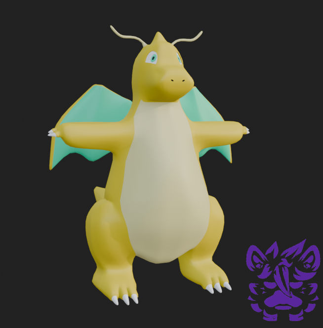 SebbyDuck's tweet photo. Today i finished up a dragonite, im still practicing on modeling characters as i struggle 
#b3d #Blender https://t.co/tFrQu7F7wC