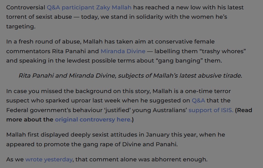 w0tn0t2201's tweet photo. @meshygrey Hey @AustralianLabor your imported Egyptian Muslim #AnneAly does NOT speak for the majority of Australians.
But seems she does support #IslamistTerrorist sympathers #JunaidThorne &amp; #ZakyMallah https://t.co/nkkpquaXs0
